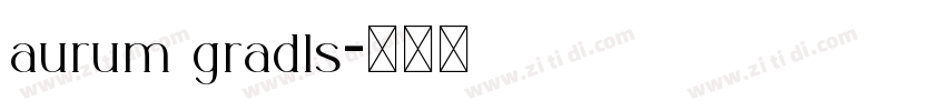 aurum gradls字体转换